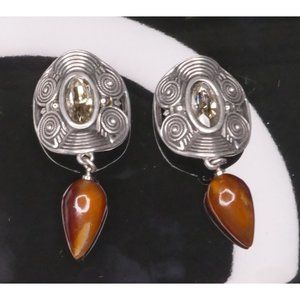 Signed Fahrenheit (Connie Bates New York) Vintage Earrings